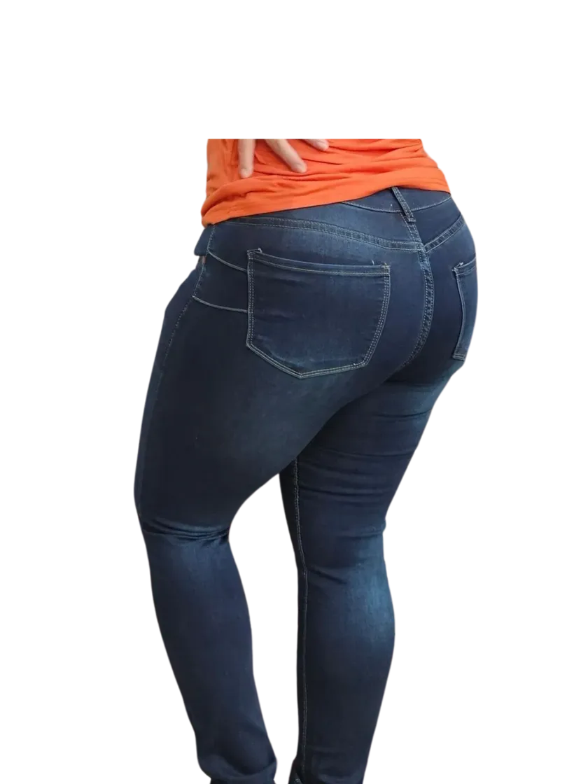Bamboo Super Soft Adjustable Women's Blue Jeans