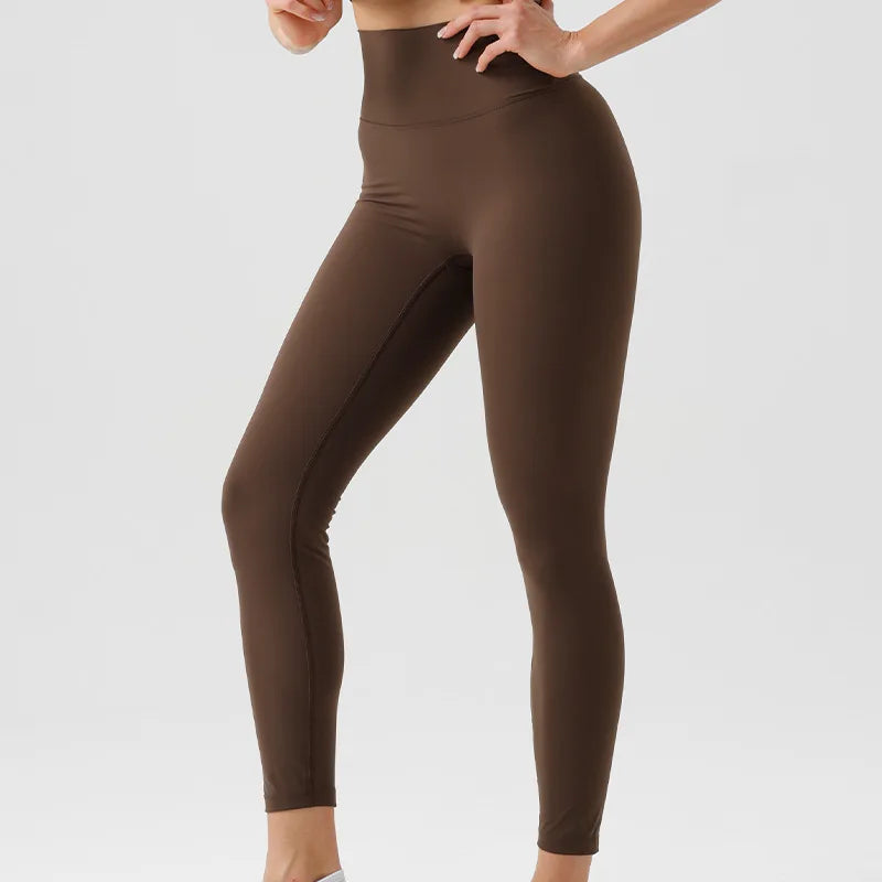 Women No Camel Toe Recycled Material Global Recycled Standard Fitness Yoga Leggings High Waist