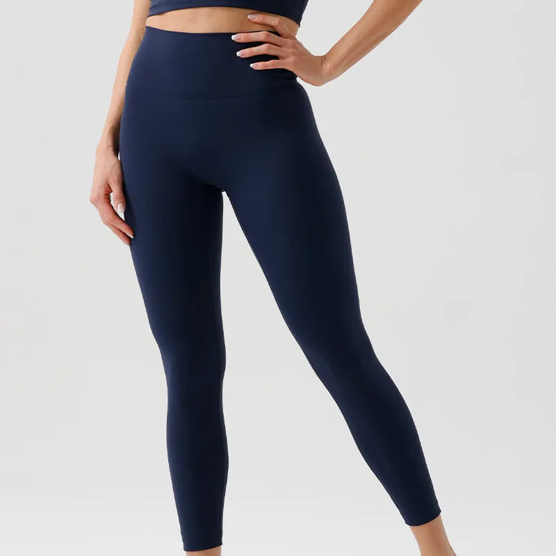 Women No Camel Toe Recycled Material Global Recycled Standard Fitness Yoga Leggings High Waist