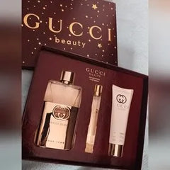Gucci Guilty 3 Piece Set: 3 zo Eau De Parfum Spray, .5 oz Eau De Parfum Spray, 1.6 oz Body Lotion