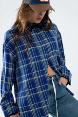 Lumberjack Oversized Shirt in Blue